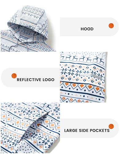 M MAELREG Hoodies Golf Fleece Pocket Moisture Wicking Classic Fit Print Active Sweatshirts — view 5