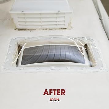 ICON RV Skylight - SL1422C - Clear, Fits 14x22 openings, 16x26 overall, Outer Dome Skylight Covering Replacement for RV, Camper, Motorhome, Food Truck, or Trailer, UV Protected & Impact Resistant