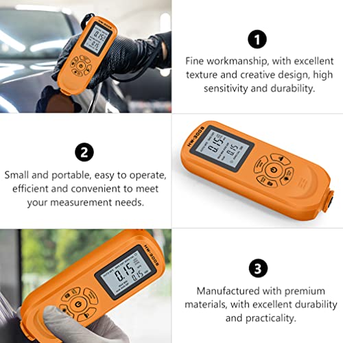 Medidor de espesor para pintura Wakauto carcasa naranja miniatura 3