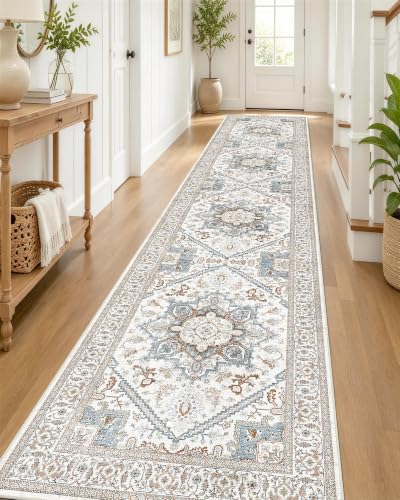 OLANLY 2'6"x14' Washable Runner Rug, Non Slip Carpet for Hallway Kitchen - image 1