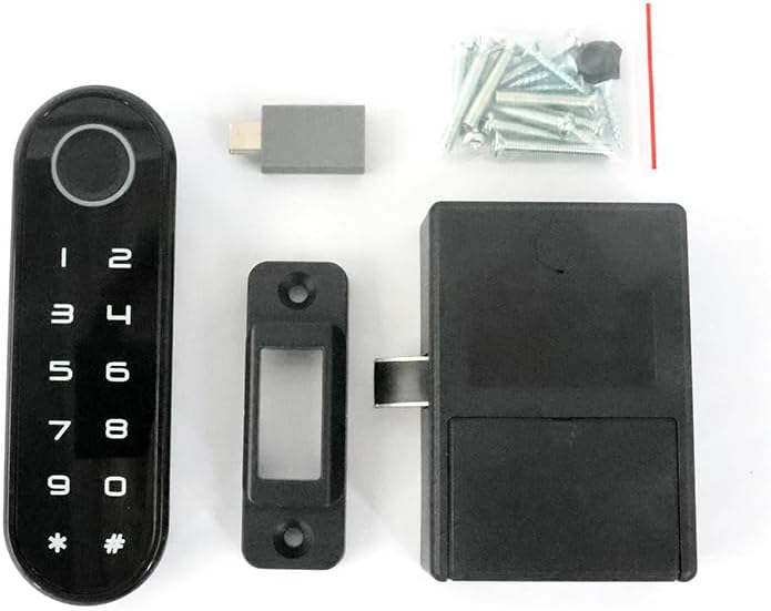 All included components of the YOSEC F-153F lock