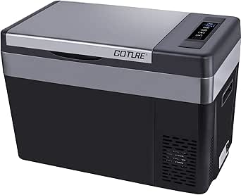 Goture 28L 大容量 車載冷蔵庫 -22℃～+10℃調整【家庭用車載用 