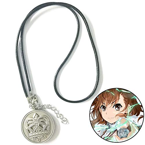 Lakulife 御坂美琴 コインネックレス とある科学の超電磁砲 レールガン コイン キーホルダー 美琴専用 コスプレ (ネックレス)