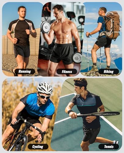 Niksa Shorts de corrida masculinos de 7,6 cm para treino atlético com bolsos com zíper, shorts leves