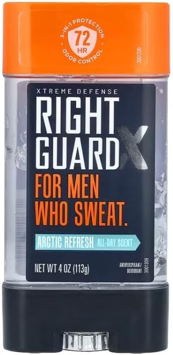 Right Guard Total Defense 5 Power Gel, Antiperspirant and Deodorant, Artic Refresh 4 Ounce (Pack of 3)