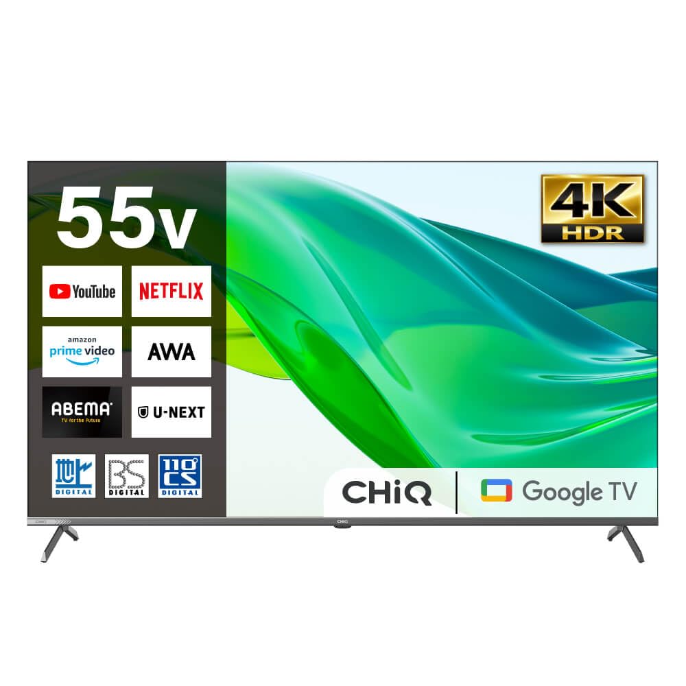 Amazon | スマートテレビ 55型 Googleテレビ 55インチ HDR対応