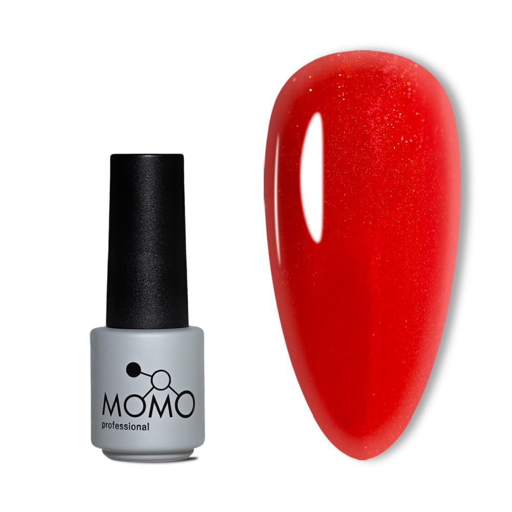 MOMO professional Kalıcı Oje S023 Işıltılı Klasik Kırmızı 4 ml