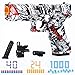 Toy Gun Foam Blasters Soft Bullets & Pull Back Action, Compatible Water Gel Beads and Soft Bullet,with 1000 Water Beads 40 Soft Bullets,Education Toy Model for 6,7,8,15+ Kids Gifts