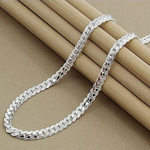 Collier latéral en argent S925 MOCHAMIK 5mm pour mariage élégant