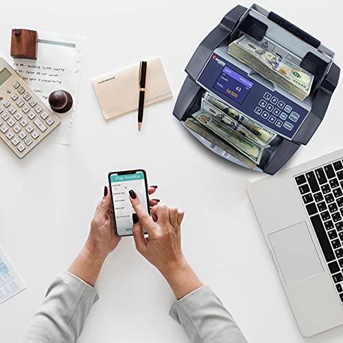 Cassida 6600 Uv – Usa Business Grade Money Counter With Uv/Ir Counterfeit Detection – Top Loading Bill Counting Machine W/ Valucount™, Add And Batch Modes – Fast Counting Speed 1,400 Notes/Min #TOP3