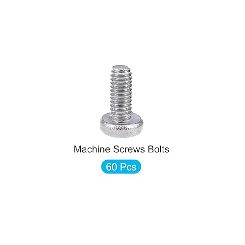 Miniatura 5 de METALLIXITY Tornillos de máquina (M2.0.197 x 0.236 in), 60 unidades, pernos Phillips cruzados de acero inoxidable 304, para instalación de muebles,