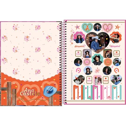 Tilibra - Caderno Espiral Capa Dura Universitário 1 Matéria Connect Ana Castela 80 Folhas - Ana Cast