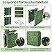 Giantex Artificial Boxwood Hedge Wall, Faux Grass Wall with PE Leaves and Aluminum Frame, Fake Greenery Backdrop, Outdoor Divider Privacy Fence for Patio Balcony (34'' x 14'' x 33'', Dark Green)