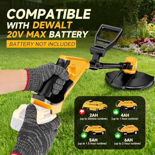 20000RPM Brushless Cordless String Trimmer for Dewalt 20v Battery(Battery Not Included) - image 2