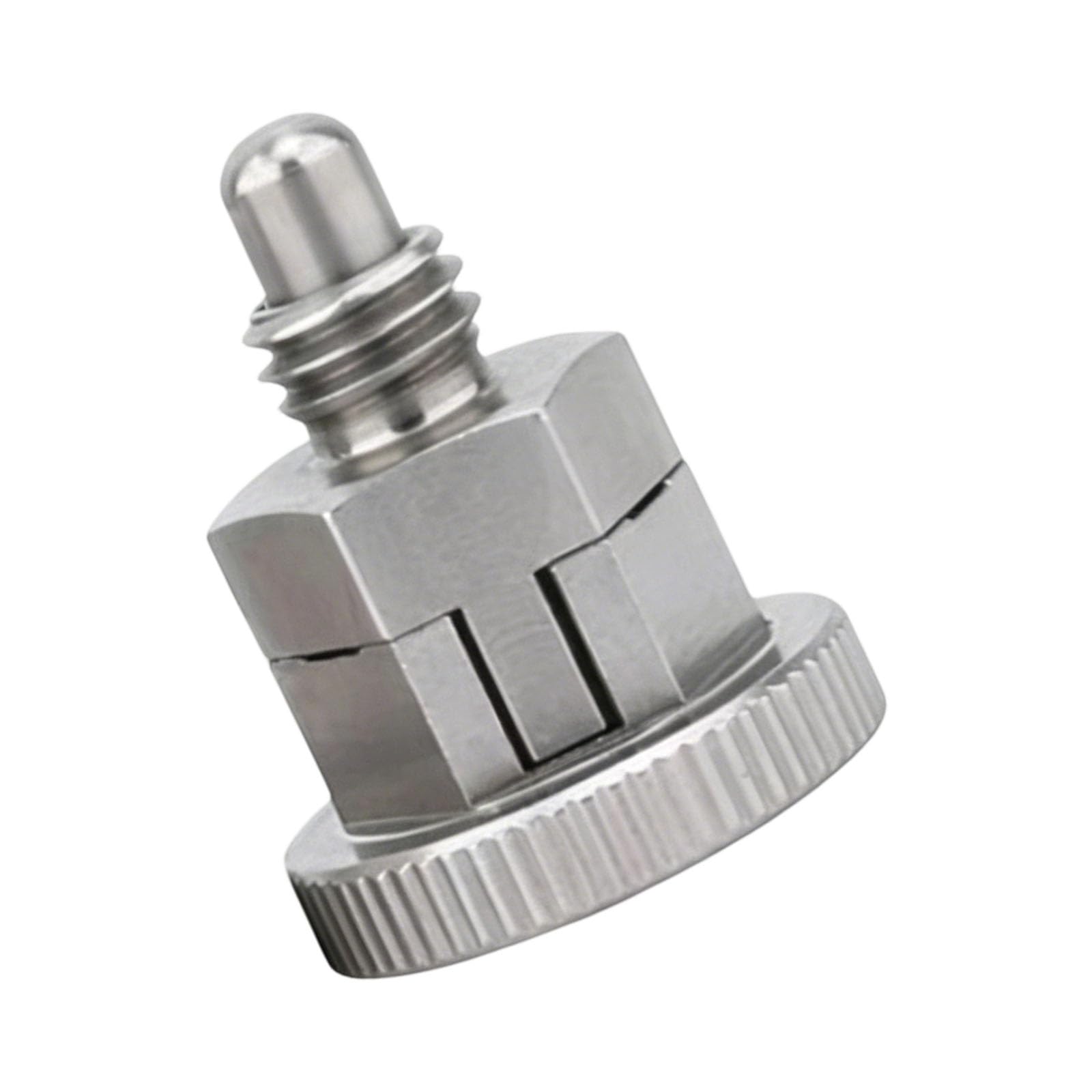 Nmflab C Stainless Steel Automati Locking Knob Plunger Size 8 With Nut For Industrial And Raft Applications Threaded Plunger