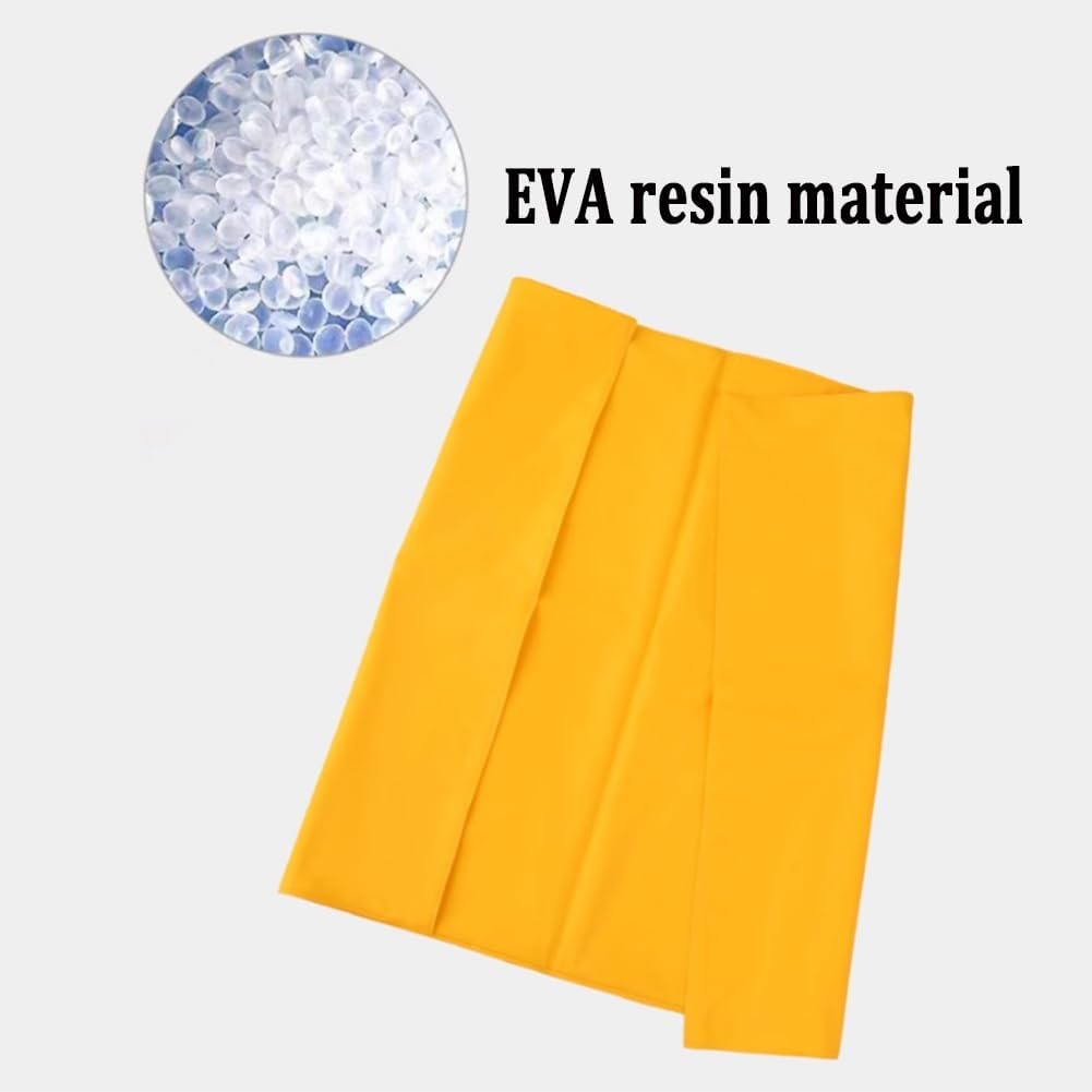 GRRICEPL 0.4KV/10KV Electric Worker Insulation Blanket, High/Low Voltage Insulating Blanket，EVA Resin electrocution Safety, with Insulation Clip(Yellow/A,0.4KV/400x500 mm)