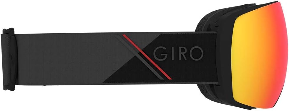 Giro Contact Ski Goggles - Snowboard Goggles for Men & Women - Black/Red Sport Tech - Vivid Ember/Vivid Infrared