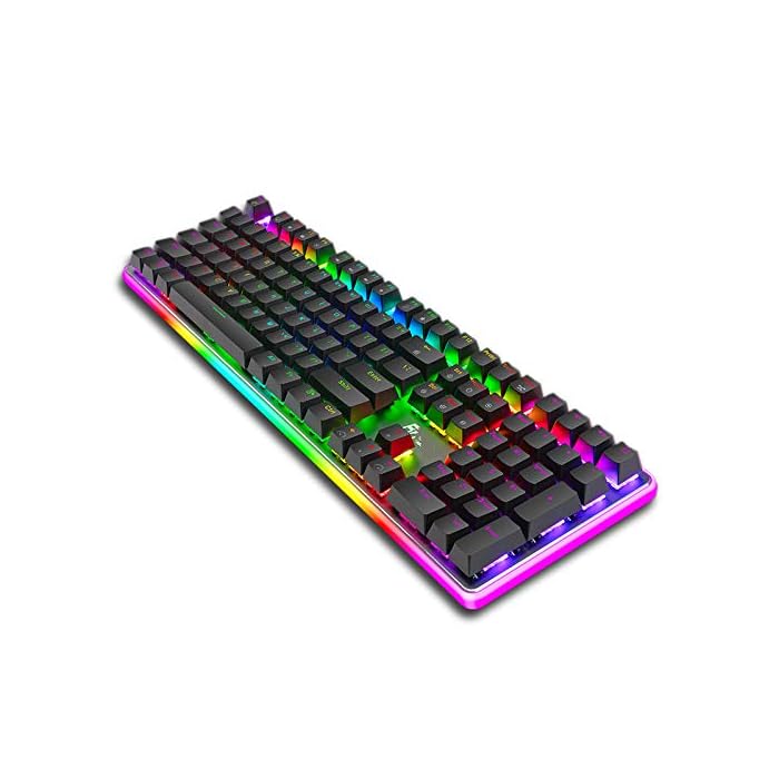 Buy YYKJ Wired Mechanical Gaming Keyboard, Wired Rainbow LED Backlight