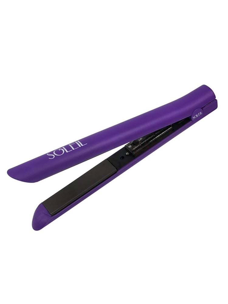 SOLEIL - 【らら】SOLEIL  フラットアイロン Amazon.com : Soleil Ceramic Hair Straightener Basic Purple