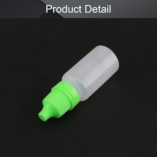 Miniatura 3 de Othmro Botellas cuentagotas de plástico de ojo de laboratorio de polietileno de 0.3 onzas, 0.3 fl oz, gotero líquido exprimible para ojos, boca fina