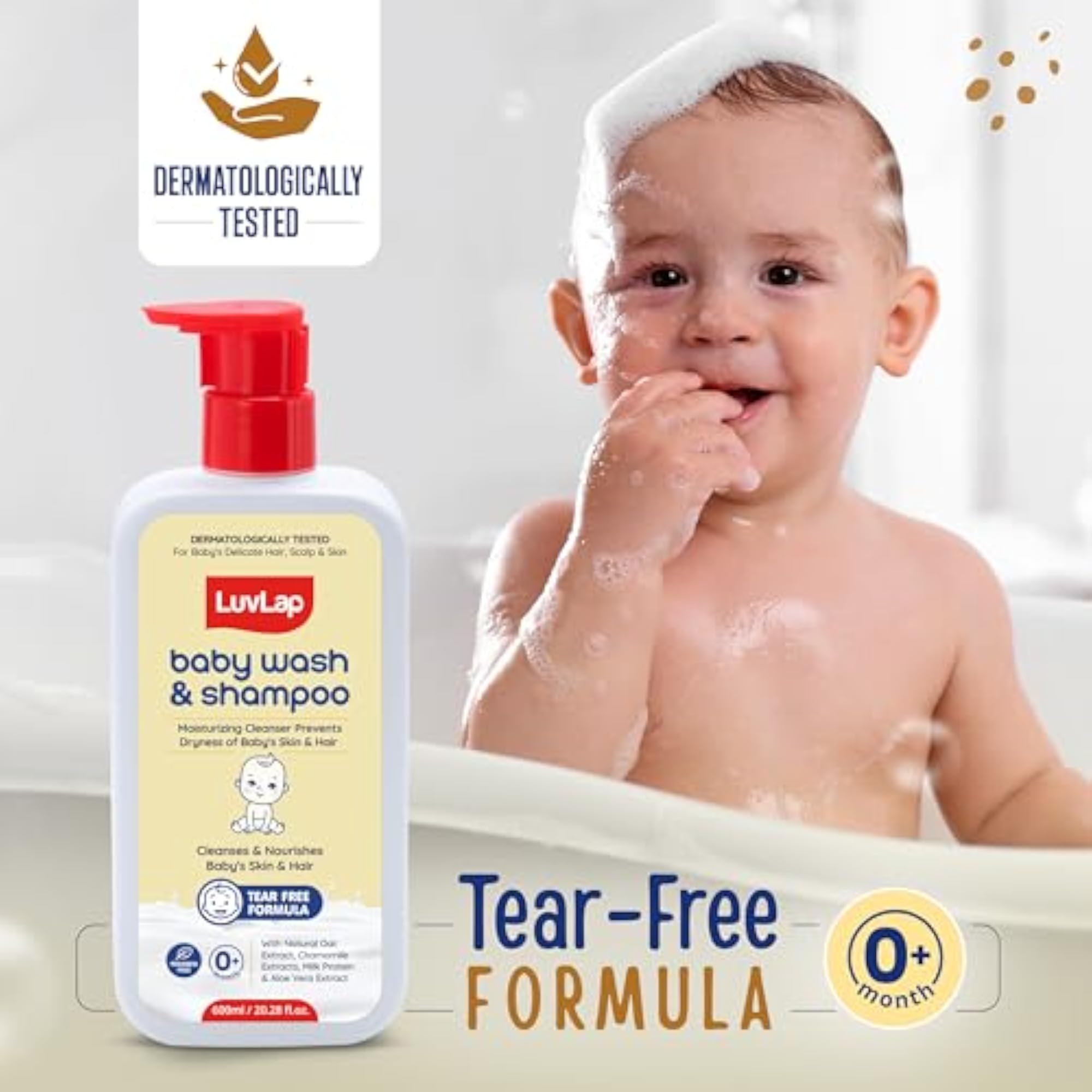 Baby Wash & Shampoo, Milky Soft Head to Toe Wash