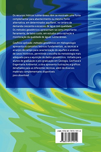 Geofísica Aplicada. Métodos Geoelétricos em Hidrogeologia