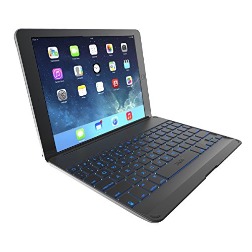 ZAGG Cover with Backlit, hinged, Bluetooth keyboard for iPad Air 1 - Black