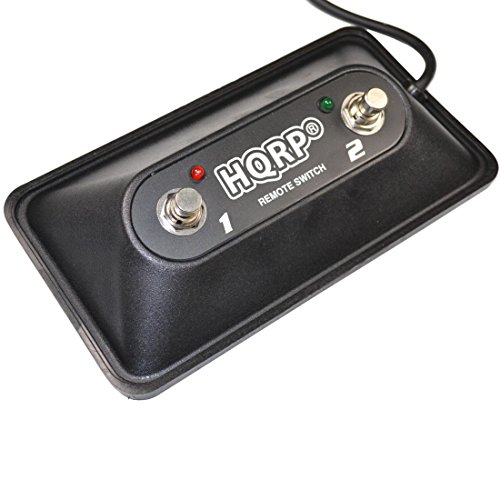 HQRP 2-Button Guitar Amp On/Off Footswitch with LED and 1/4-Inch Jack - Thumbnail 2