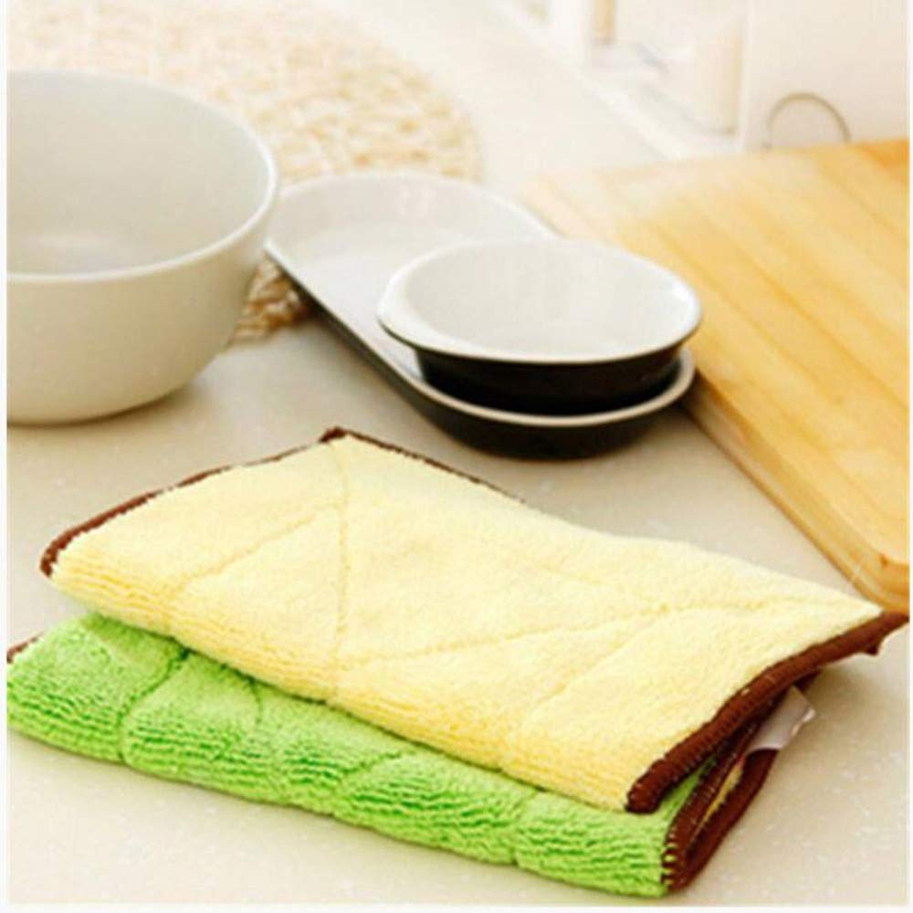 2 pièces/grande taille chiffon de nettoyage en microfibre super absorbant maison serviette de cuisine chiffon chiffon de nettoyage de vaisselle
