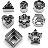 Diseño Exquisito - 8 estilos de diseño geométrico, forma de corazón, forma de flor, estrella, triángulo, círculo, cuadrado, ovalado, hexágono, diseño de superficie pulida, estampado más conveniente, rico en vida de horneado.