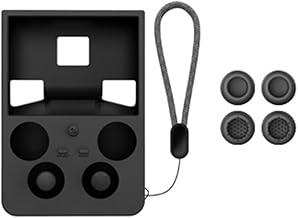 Silicone Protective Case for ANBERNIC for RG 477V Handheld Console, Shockproof and Anti-Scratch Cover, Easy Access to All Controls and Ports (Black)