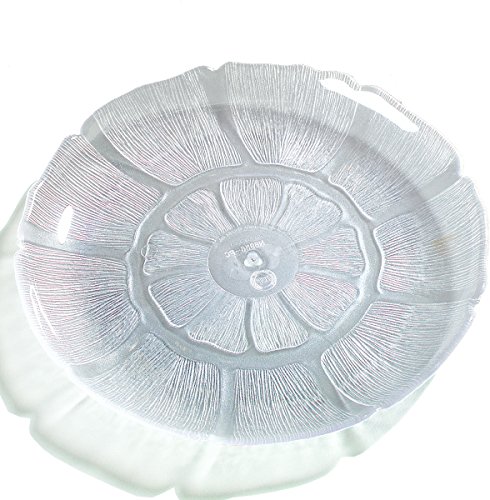 Carlisle Foodservice Products 695607 Petal Mist Polycarbonate Crystal Plate, 8-7/8" Diameter X 0.81" Height, Clear (Case Of 36) #TOP7