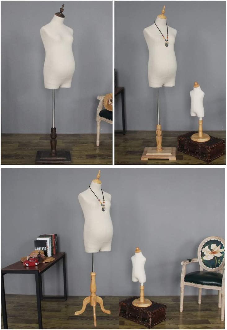Maniquí de exhibición de Ropa Femenina, Torso de Sastre, maniquí de Mujer Embarazada, maniquí de Madera Maciza para modistas, maniquíes para Tiendas de Ropa, B