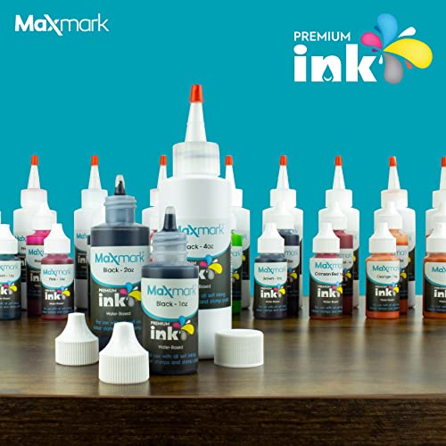 Maxmark Premium Refill Ink For Self Inking Stamps And Stamp Pads, Pink Color - 2 Oz. #TOP5