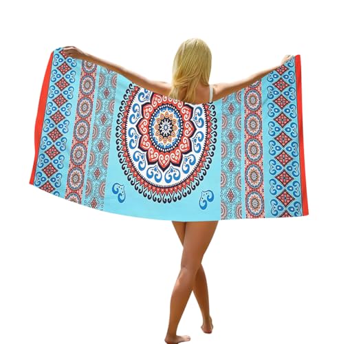HAXNOHEY Poncho Toalla Manta Playa Toallas Playa Poncho Microfiber Beach Towels Stitch Manta Baño Personalizada Travel Beach Towel Zapatillas Salvavidas L