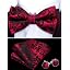 D Red Black Floral