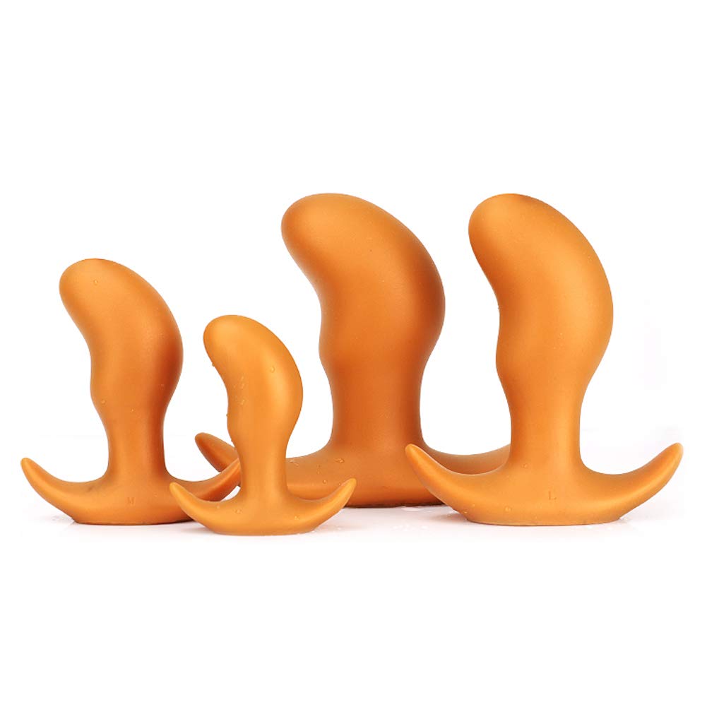 Tapón anal de silicona Estimulación profunda de la próstata Tapón anal suave Punto P Zona sensible Masturbación Masaje Tapón anal con base en forma de T (XL)