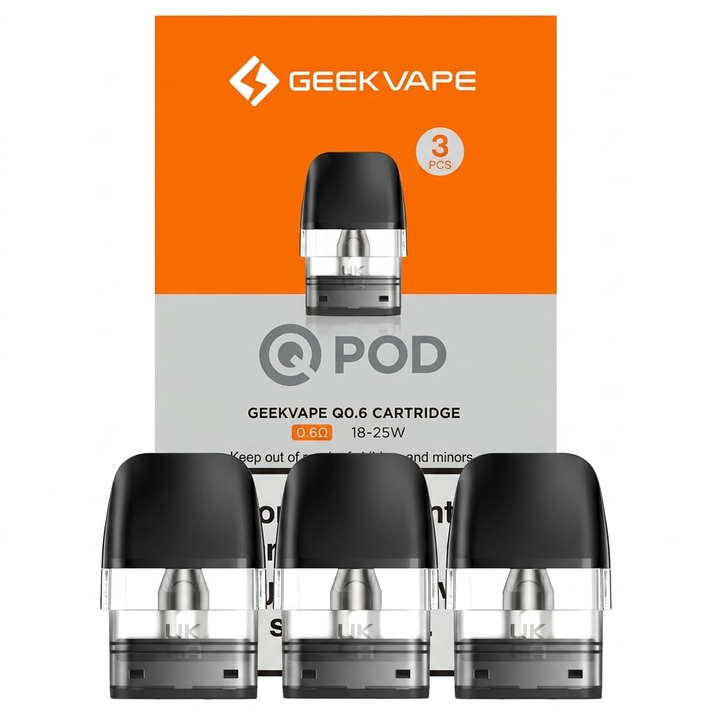 GEEKVAPE Q Series 0.6 Ohm Top Fill Pods [Pack of 3]