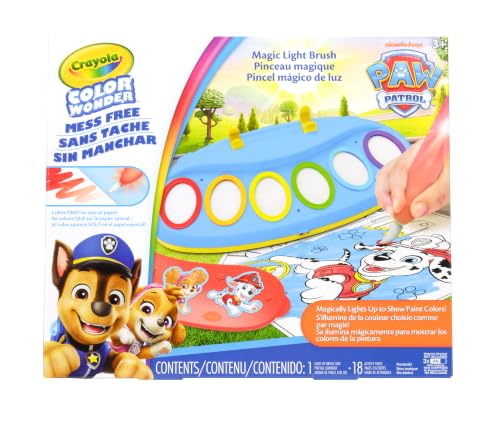 Crayola Paw Patrol Color Wonder Pinceau Magique Lumineux, Kit Peinture...