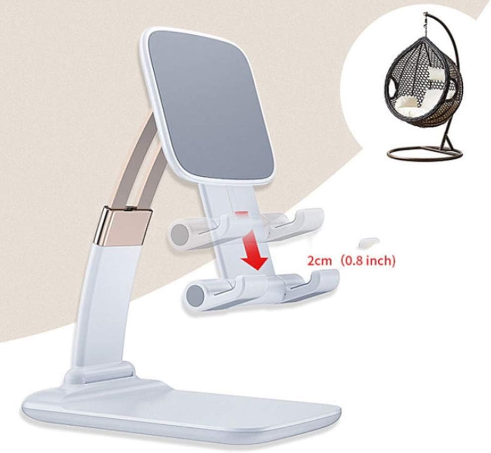 Universal Adjustable Mobile Phone Holder Suitable for Tablet Computer Foldable Metal, Desktop