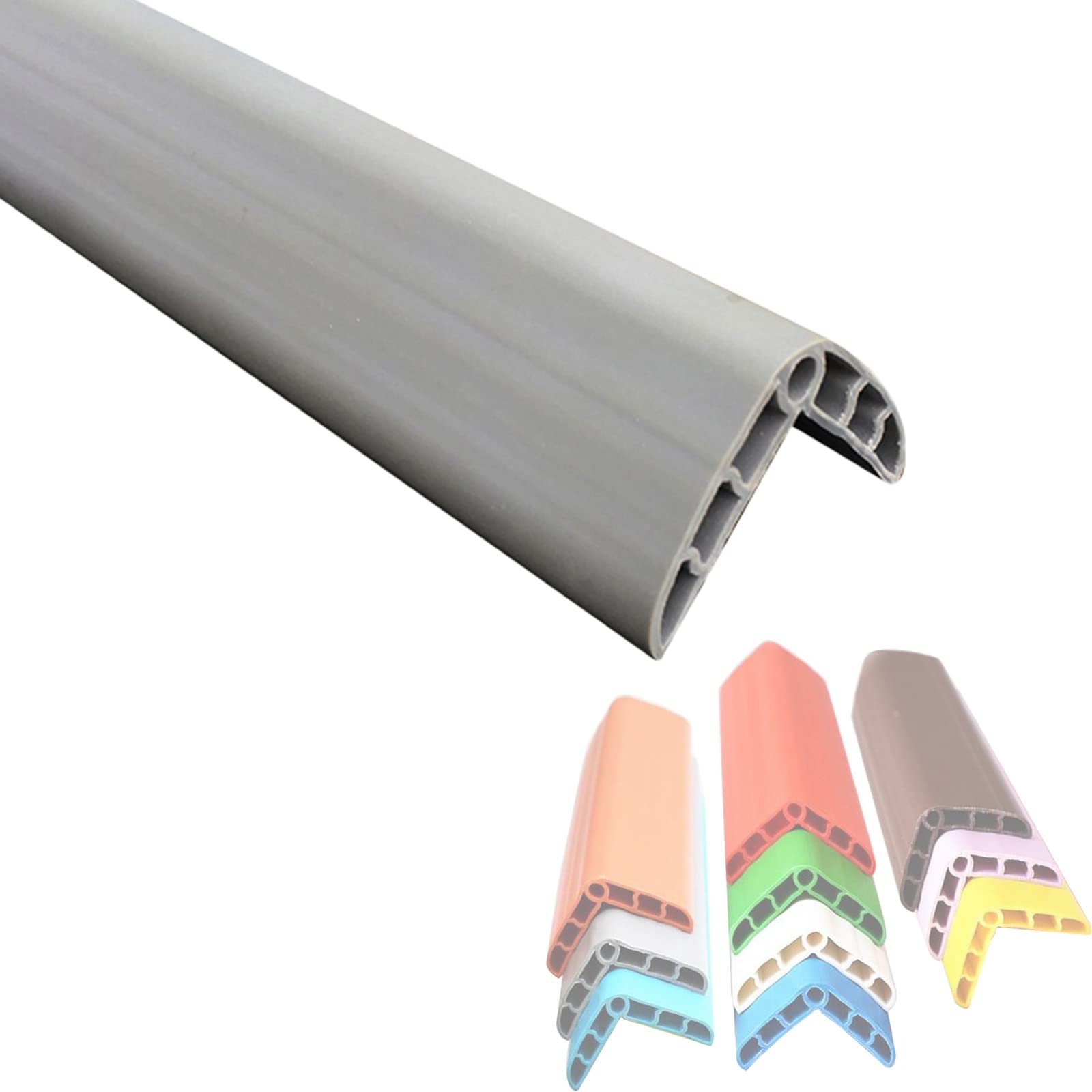 3,5 cm breiter Eckenschutz für Schulwände, weicher Kunststoff, wasserdichter Eckwandschutz, 5 m langer Eckenschutz, Kantenverkleidung, inklusive Klebstoff, Farbe 10