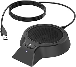 Hemobllo 3 Pcs Alto-Falantes De Microfone Captador Para Alto-Falantes De Computador Portátil Alto-Falantes De Mesa Podcast Microfone USB Microfone USB Conferência Viva-Voz Microfone De