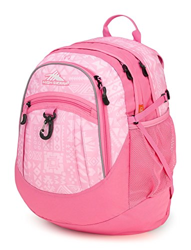 High Sierra Fatboy Backpack, Block Print/Pink Lemonade, 19.5 x 13 x 7-Inch