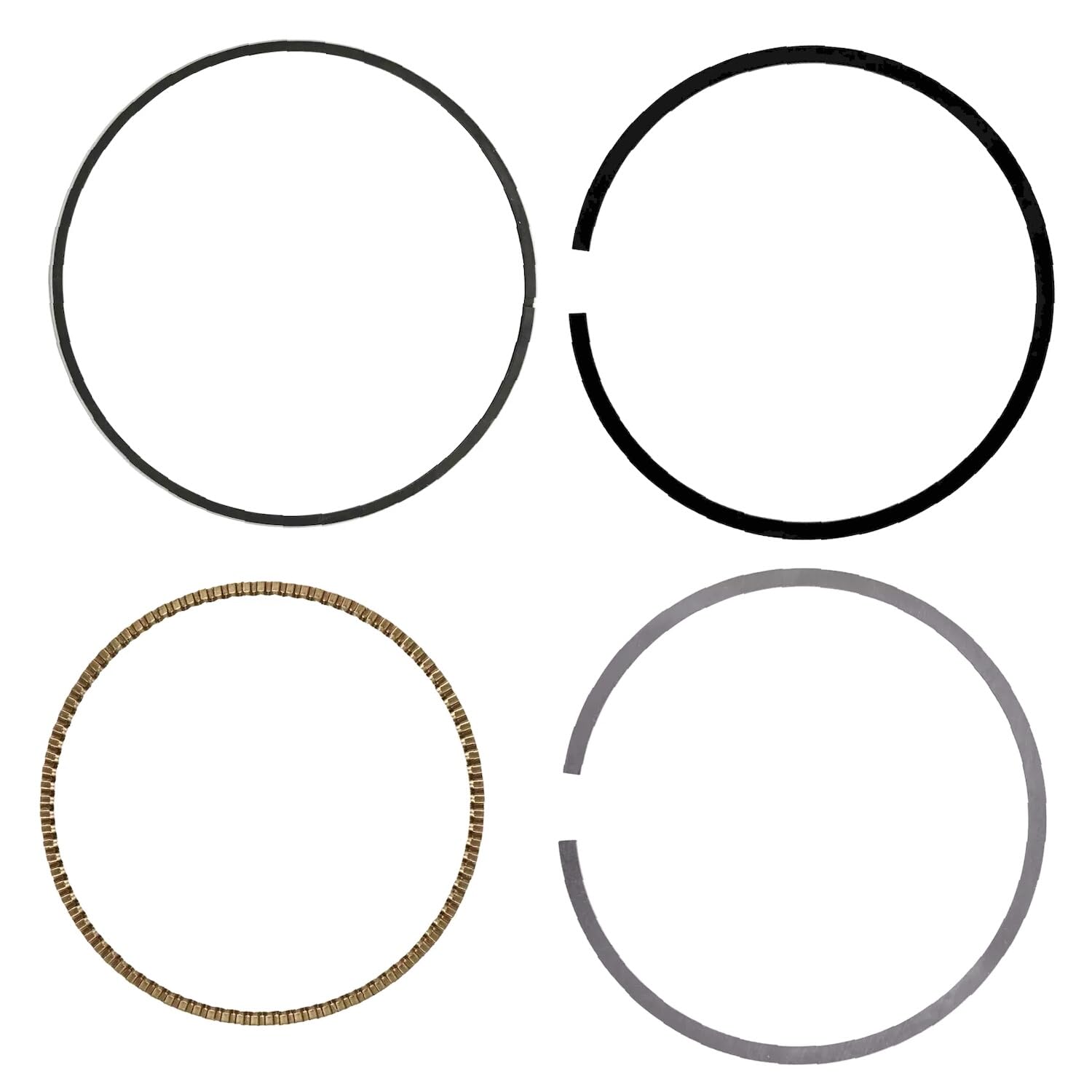 Caltric Piston Ring Set - Compatible With Polaris Sportsman 500, Ranger 500, Magnum 500 ATVs