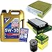 Produktbild QR-PARTS 69374254 Filter Set Inspektionspaket 5 Liter Motoröl Longlife III 5W-30 MANN-FILTER Innenraumfilter Luftfilter Ölfilter