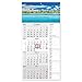 Produktbild 4-Monatskalender 2024 Karibik mit Streifenkalender 4 Monate Übersicht I 30 x 60 cm I Wandkalender I Jahresplaner mit Schieber I zum Aufhängen und Abreißen I Motiv Malediven blau Meer Strand I tr_169