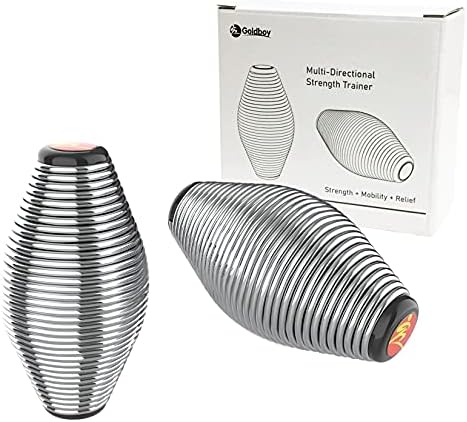 Goldboy 2 Pack Grip Strength Trainer, Spring Stress Ball - Hand Finger Thumb Exerciser Grip Strengthener | Anxiety Stress Relief Therapy