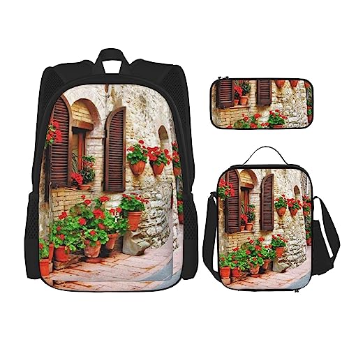 Sac à dos de voyage personnalisé Rural Street et son sac repas pour vos sorties et trajets
