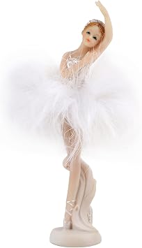Dancing Ballerina Figurine, Ballet Miniature Figurines, Ballerina Figurines, Exquisite Dancing Ballet Model Statue Ornaments Craft Gift Home Decoration 8.7 * 3 * 3in