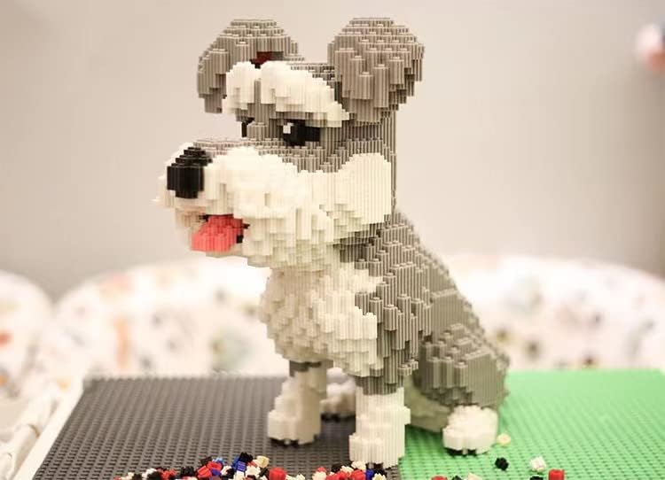 Miniatura 4 de Dog Schnauzer Micro Building Blocks Set (2817PCS) Regalo para adultos y niños